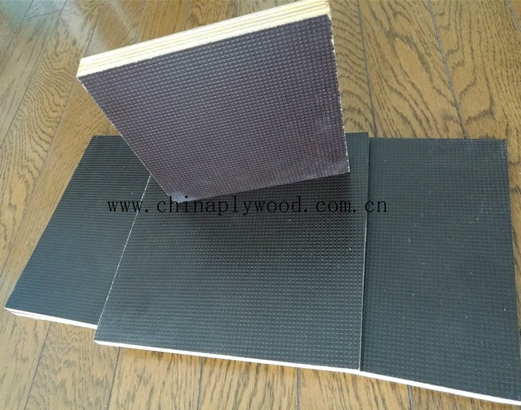 Anti Slip/Wiremesh Film Faced Plywood WBP Glue for Constructions