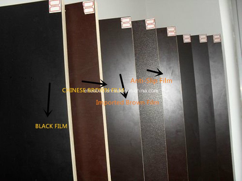 Concrete Film Faced Plywood Black Film Poplar Core First Grade